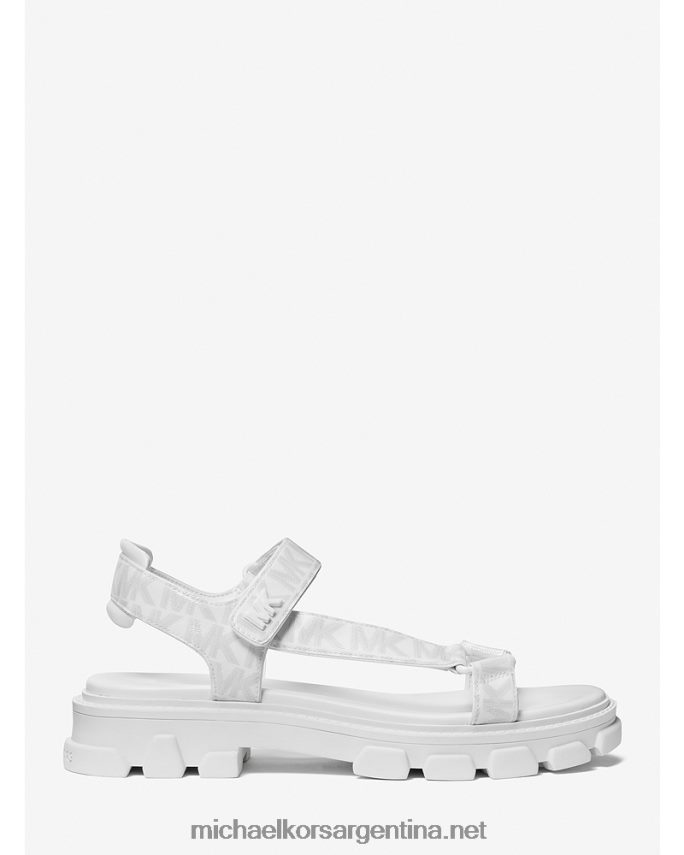 mujer Blanco óptico sandalias Ridley con logo Michael Kors T46HB01988