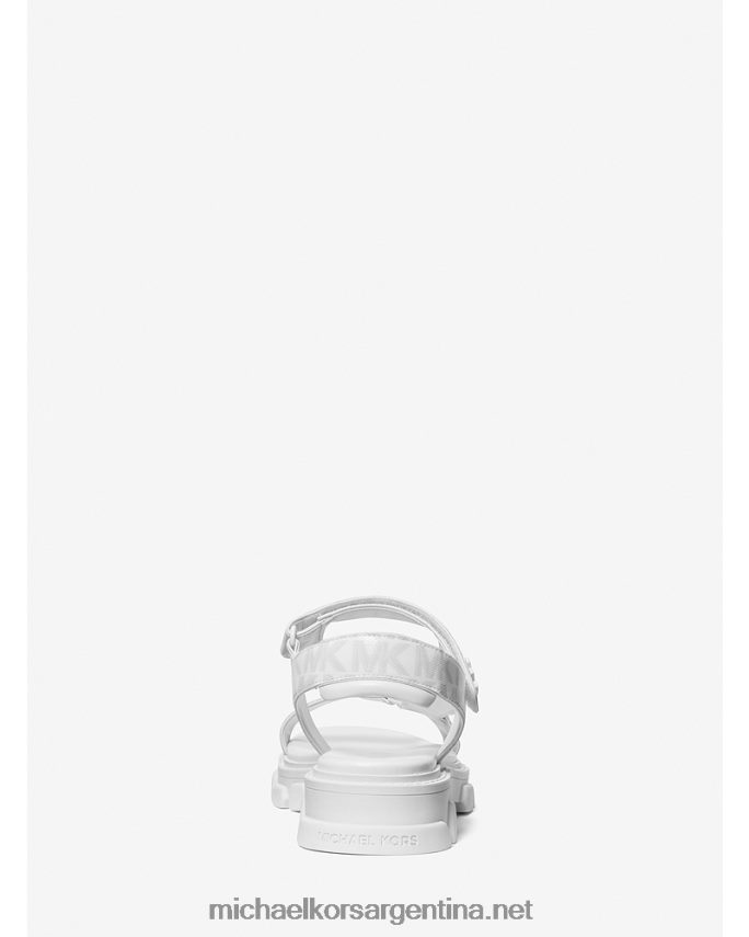 mujer Blanco óptico sandalias Ridley con logo Michael Kors T46HB01988