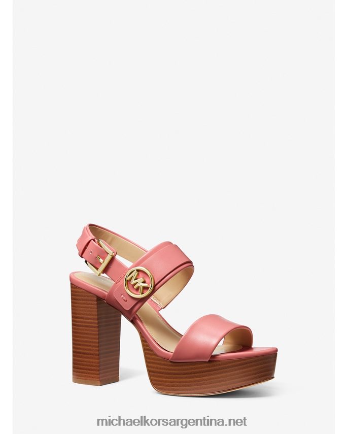 mujer Rosa de té sandalia carmen plataforma efecto piel Michael Kors T46HB02076