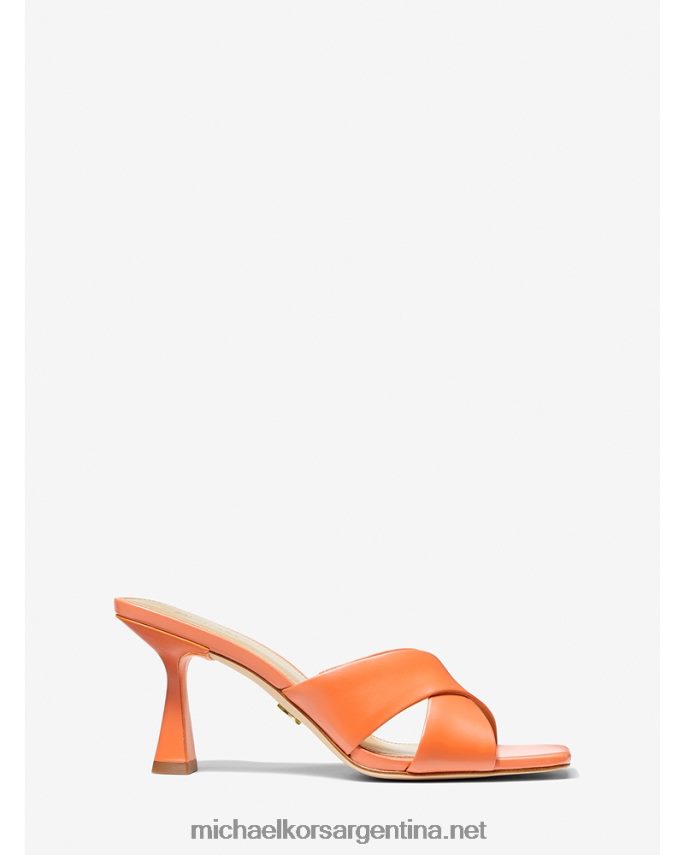 mujer albaricoque mule de piel clara Michael Kors T46HB01848