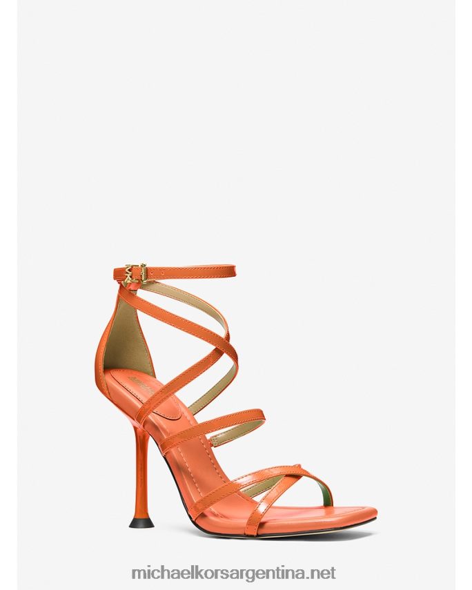 mujer albaricoque sandalia imani de charol Michael Kors T46HB01861