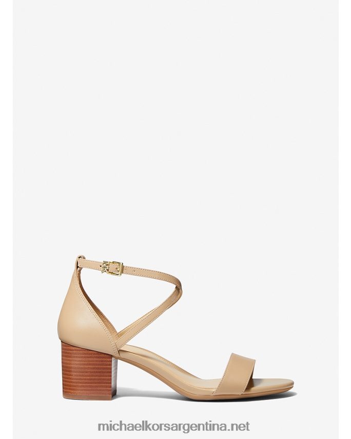 mujer camello sandalia serena de piel flexible Michael Kors T46HB01933