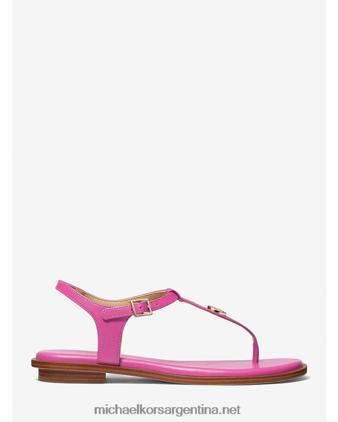 mujer cereza Sandalia Mallory con tira en T de piel Michael Kors T46HB01899