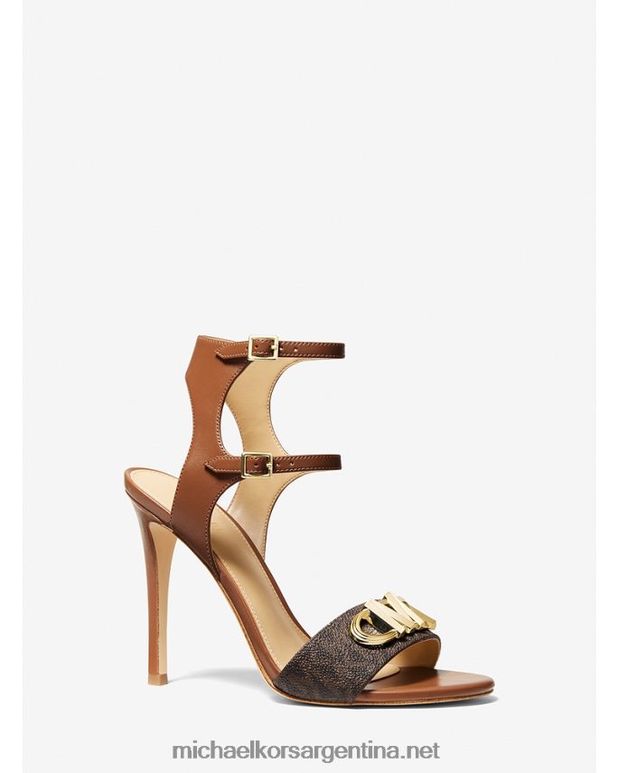 mujer equipaje multi sandalias con logo de parker y piel Michael Kors T46HB02028