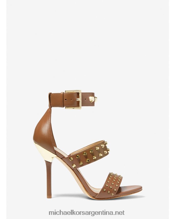 mujer equipaje sandalia amal astor de piel con tachuelas Michael Kors T46HB01968