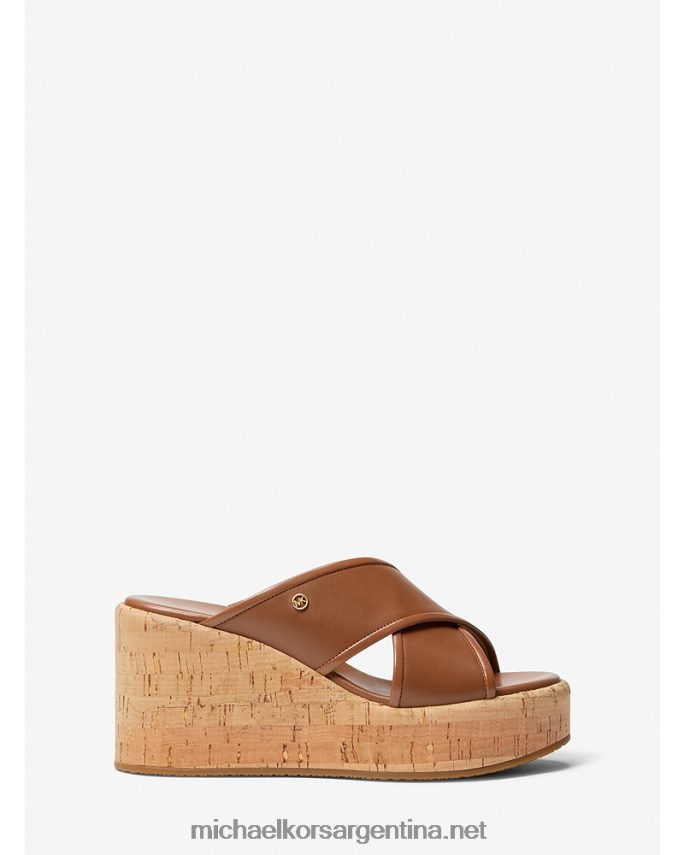 mujer equipaje sandalia cary de piel con cuña Michael Kors T46HB01880