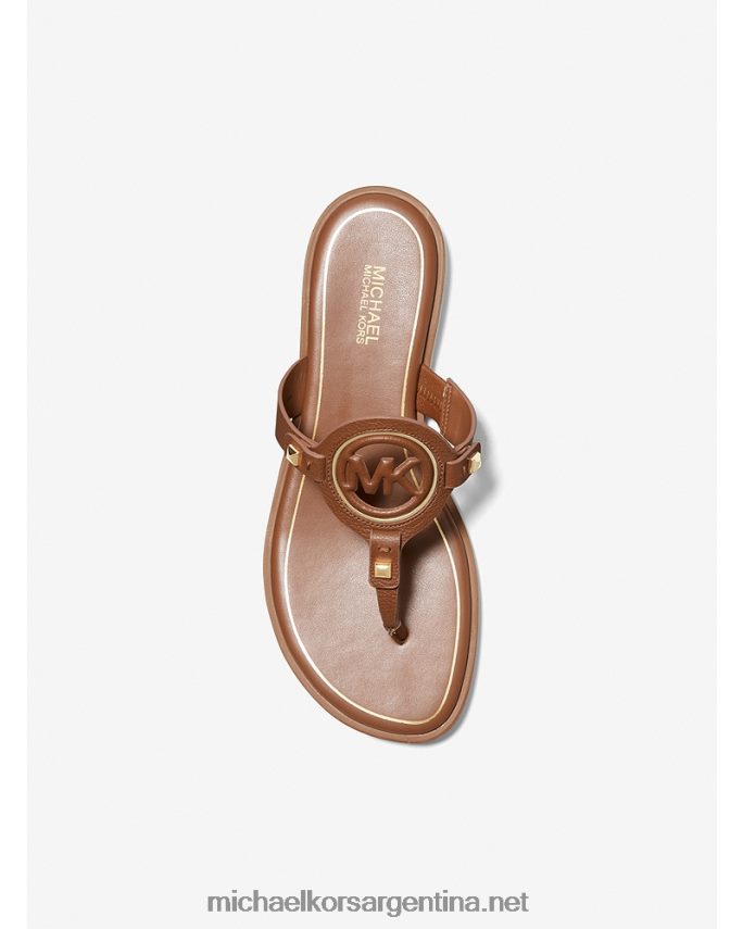 mujer equipaje sandalias Aubrey con tira en T y corte de cuero Michael Kors T46HB02014