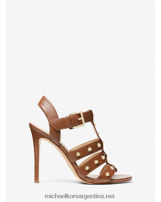 mujer equipaje sandalias jagger de piel con tachuelas Michael Kors T46HB01823