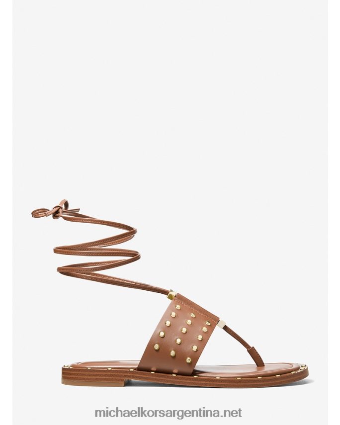 mujer equipaje sandalias jagger de piel con tachuelas Michael Kors T46HB01827