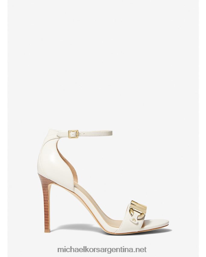 mujer es crema sandalias izzy de piel con detalles Michael Kors T46HB02066