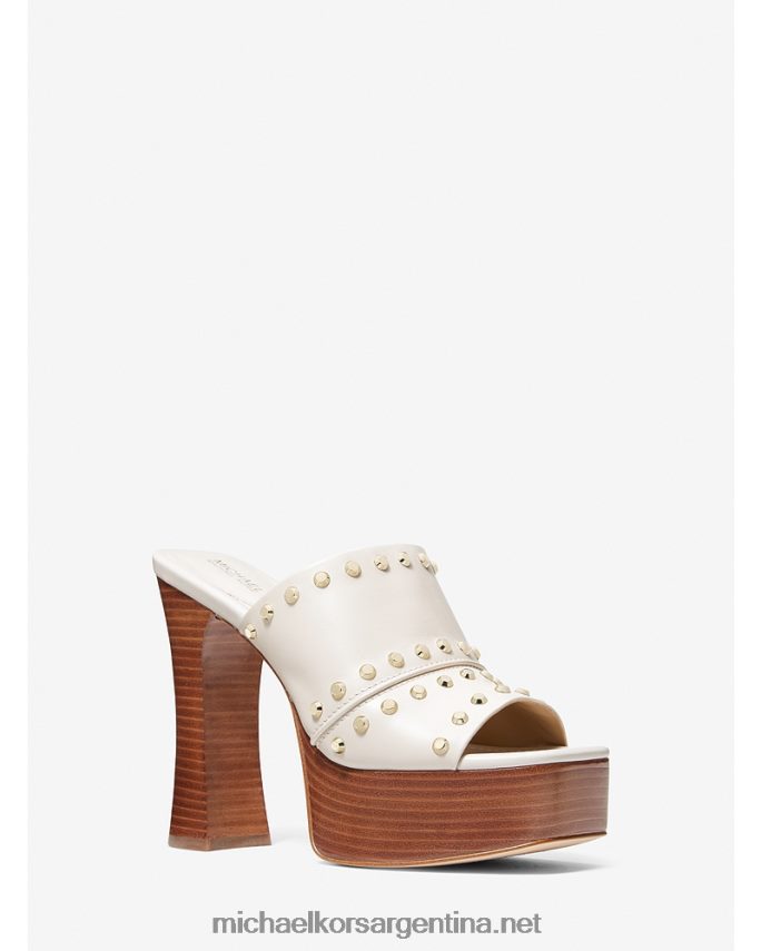 mujer es crema sandalias jagger con plataforma y tachuelas Michael Kors T46HB01821