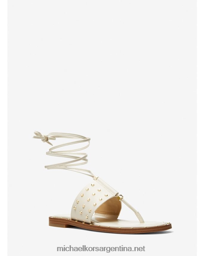 mujer es crema sandalias jagger de piel con tachuelas Michael Kors T46HB01826