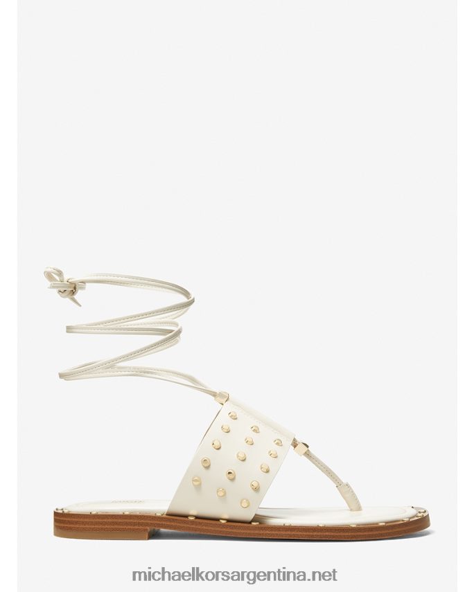 mujer es crema sandalias jagger de piel con tachuelas Michael Kors T46HB01826