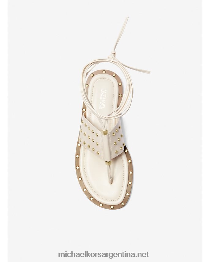 mujer es crema sandalias jagger de piel con tachuelas Michael Kors T46HB01826