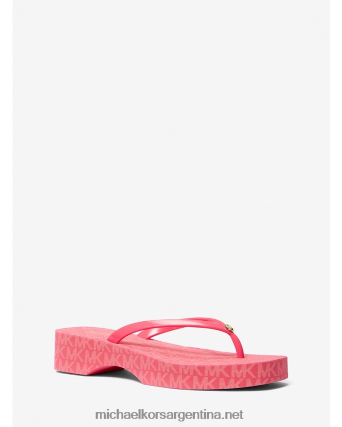 mujer geranio chanclas con logo de lilo Michael Kors T46HB01871