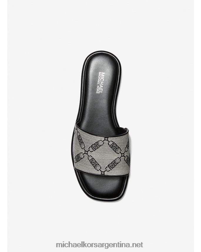 mujer natural/negro sandalias de jacquard con logo imperio hayworth Michael Kors T46HB01991