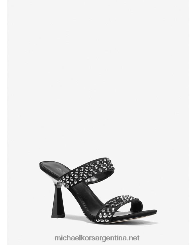 mujer negro Negro sandalia clara de ante sintético con adornos Michael Kors T46HB02032