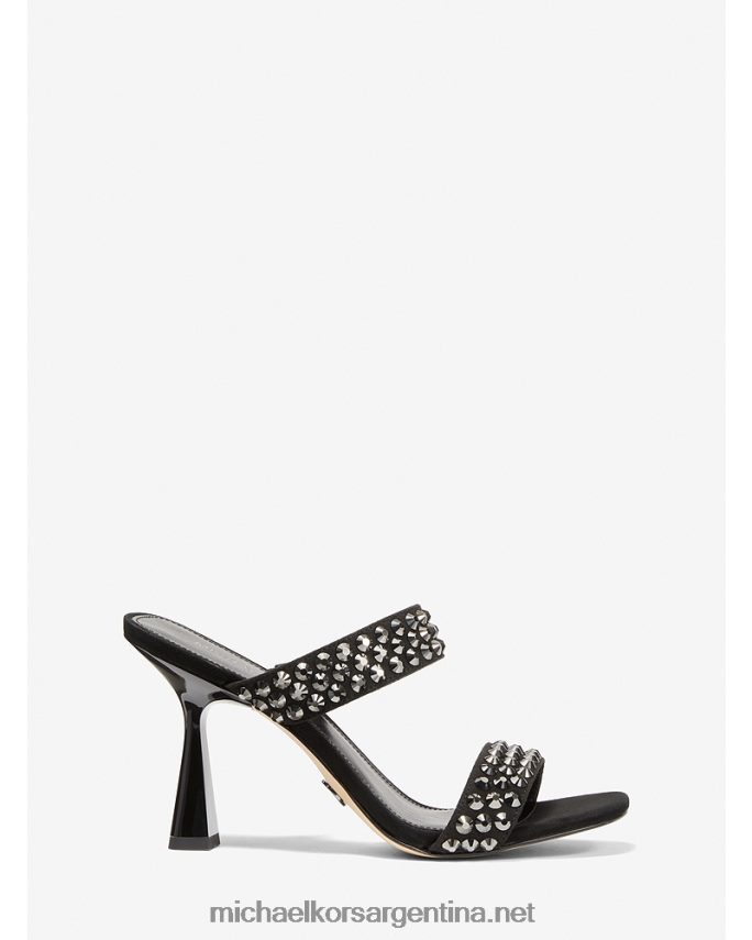 mujer negro Negro sandalia clara de ante sintético con adornos Michael Kors T46HB02032