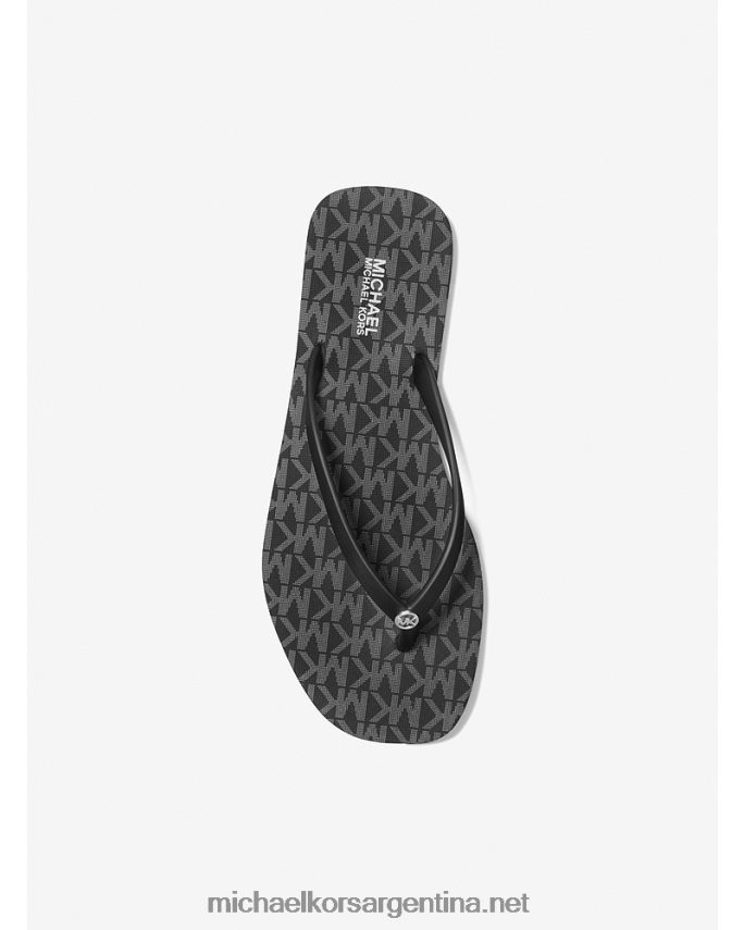 mujer negro chanclas con logo jinx Michael Kors T46HB01866