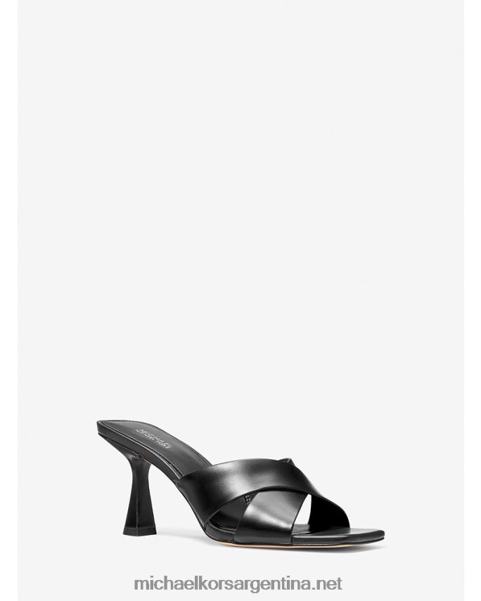 mujer negro mule de piel clara Michael Kors T46HB01851