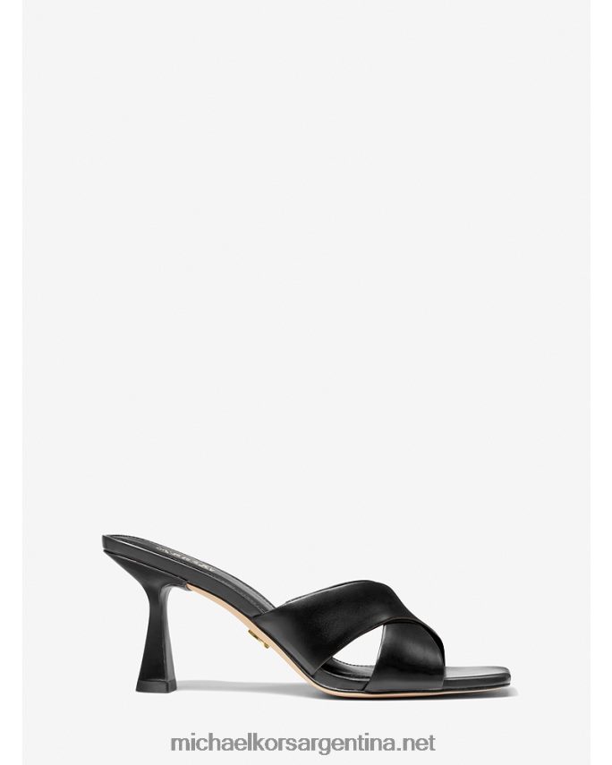 mujer negro mule de piel clara Michael Kors T46HB01851