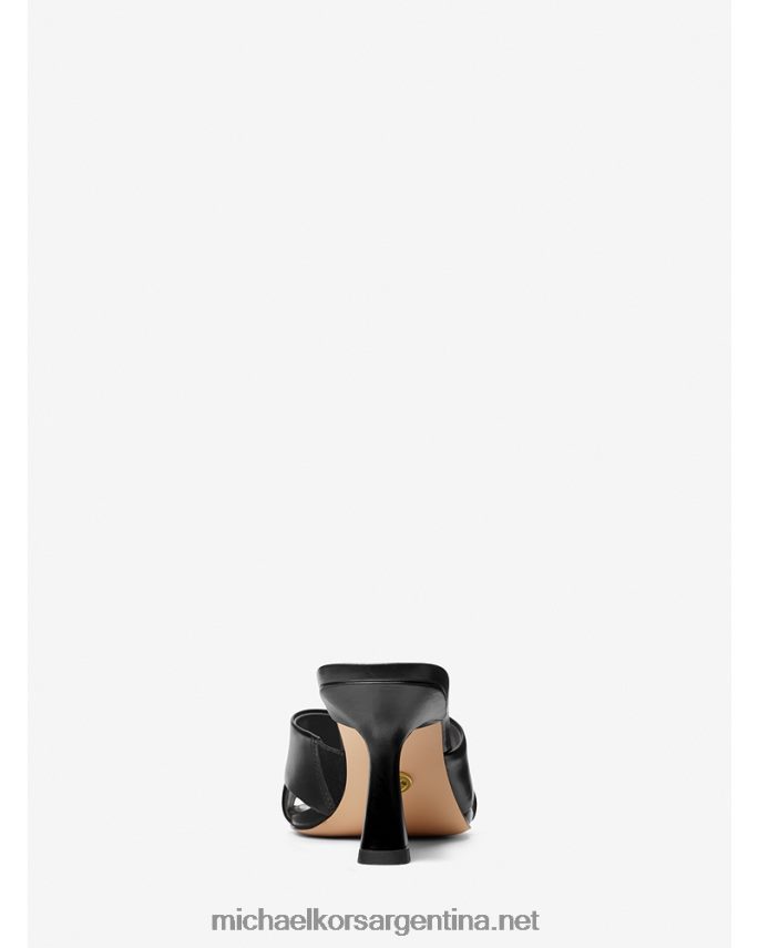 mujer negro mule de piel clara Michael Kors T46HB01851