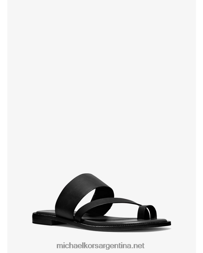 mujer negro sandalia Pratt de piel Michael Kors T46HB02085