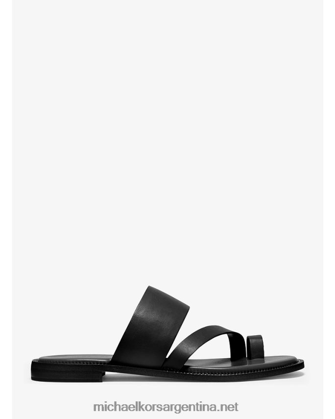 mujer negro sandalia Pratt de piel Michael Kors T46HB02085