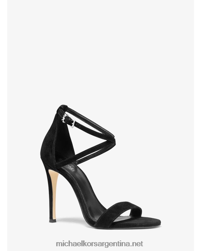 mujer negro sandalia antonia de ante Michael Kors T46HB02063