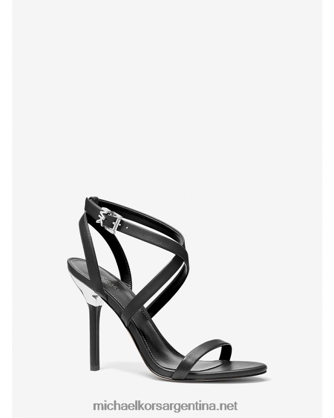 mujer negro sandalia asha de piel Michael Kors T46HB01940
