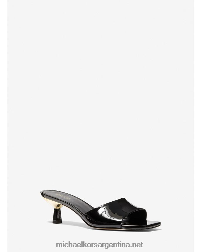 mujer negro sandalia gatito charol amal Michael Kors T46HB01842