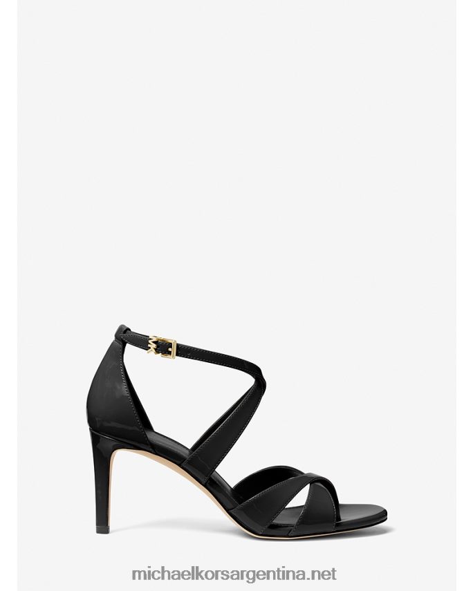 mujer negro sandalia kinsley de charol sintético Michael Kors T46HB01992