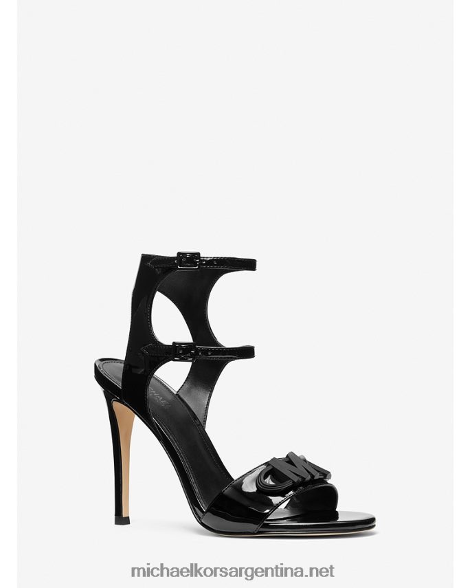 mujer negro sandalia parker de charol sintético Michael Kors T46HB01855