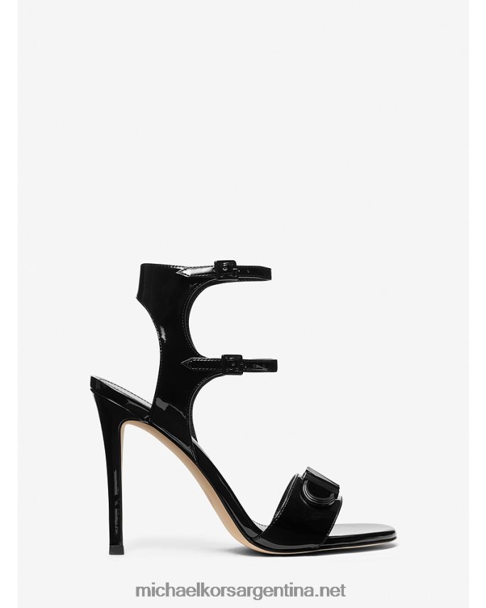 mujer negro sandalia parker de charol sintético Michael Kors T46HB01855