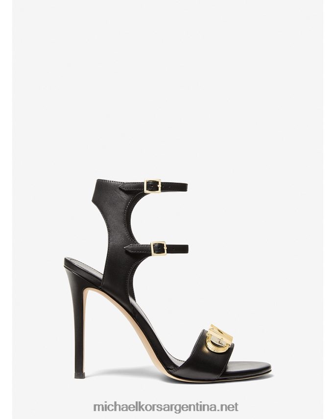 mujer negro sandalia parker de piel Michael Kors T46HB01971