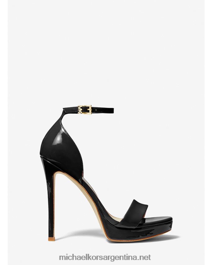 mujer negro sandalia plataforma charol jordyn Michael Kors T46HB01889