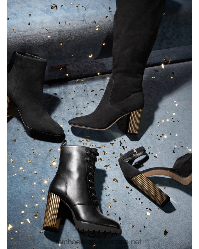 mujer negro sandalia porter de ante con plataforma Michael Kors T46HB01982