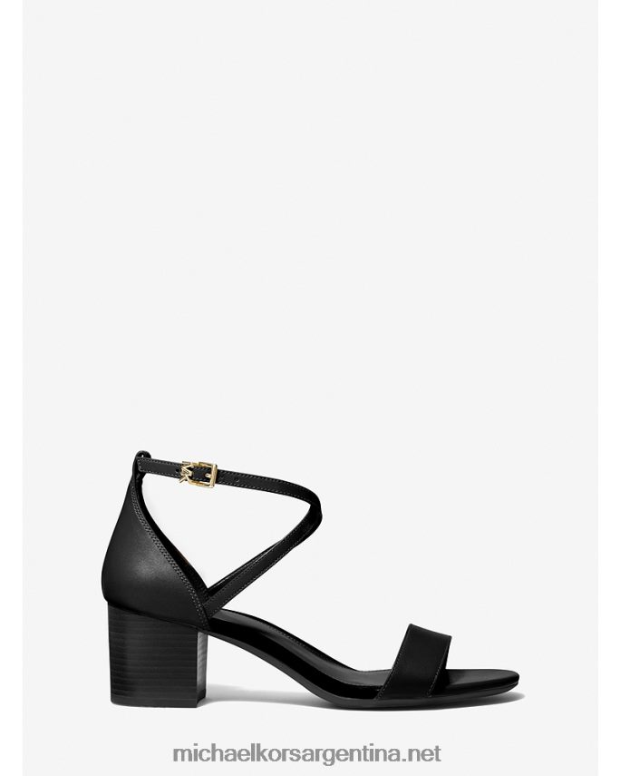 mujer negro sandalia serena de piel flexible Michael Kors T46HB01934