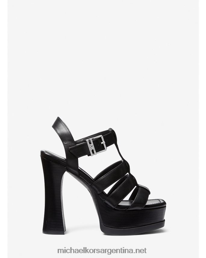 mujer negro sandalias jagger de piel con plataforma Michael Kors T46HB01881