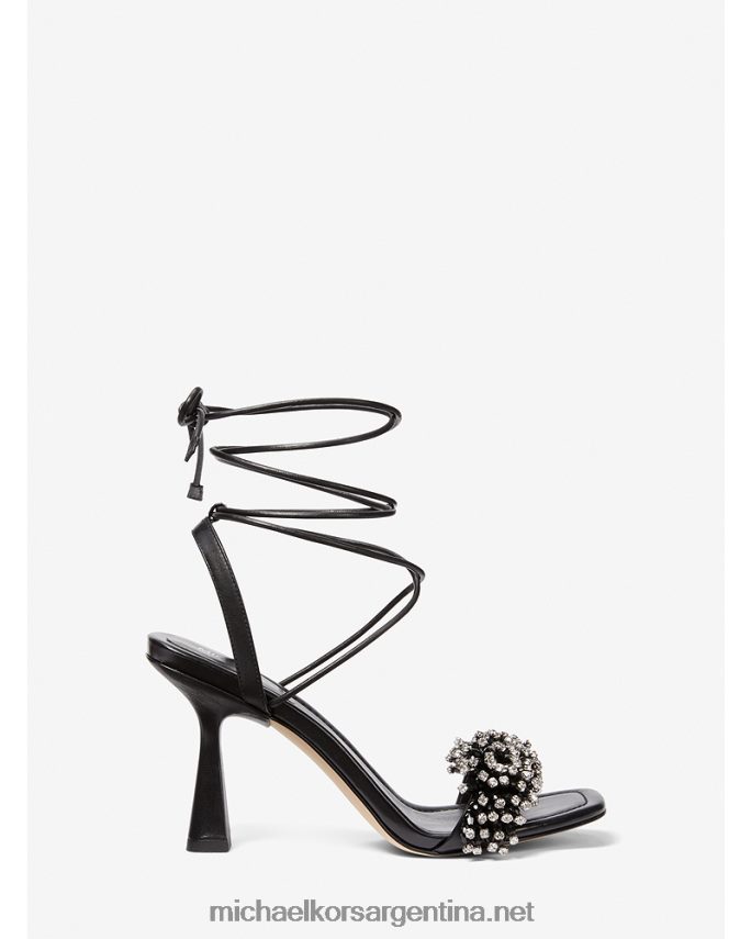 mujer negro sandalias lucia de piel con detalles Michael Kors T46HB01966