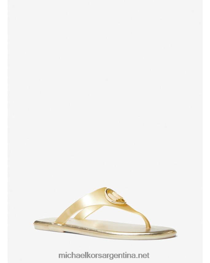 mujer oro pálido sandalia jalea pvc metalizado carmen Michael Kors T46HB02005