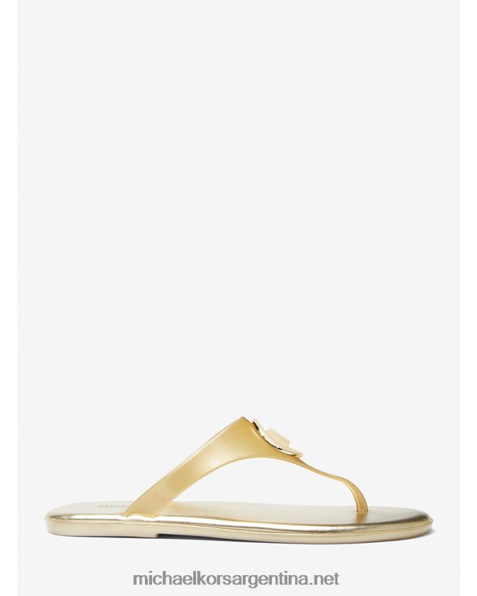 mujer oro pálido sandalia jalea pvc metalizado carmen Michael Kors T46HB02005