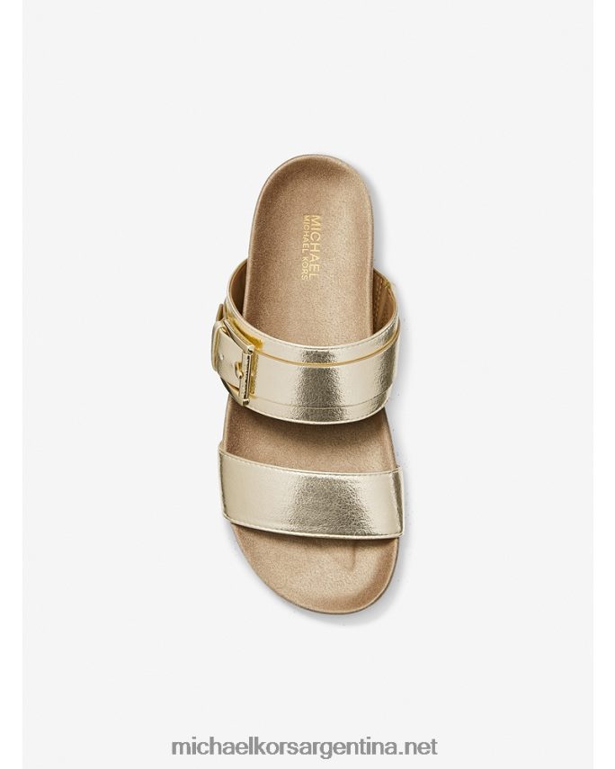 mujer oro pálido sandalia mylah metalizada de piel sintética Michael Kors T46HB02022