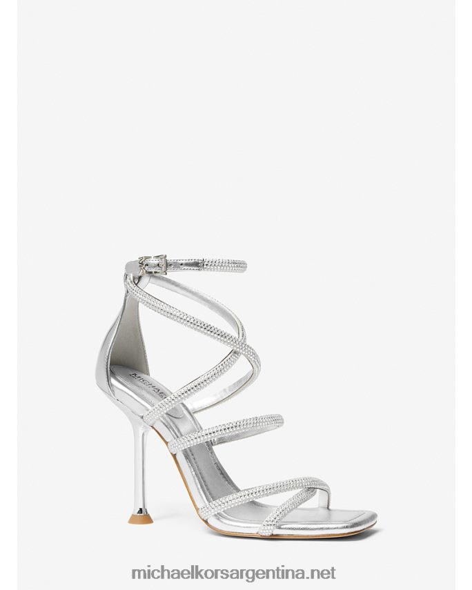 mujer plata sandalias imani de ante sintético metalizado con adornos Michael Kors T46HB01865