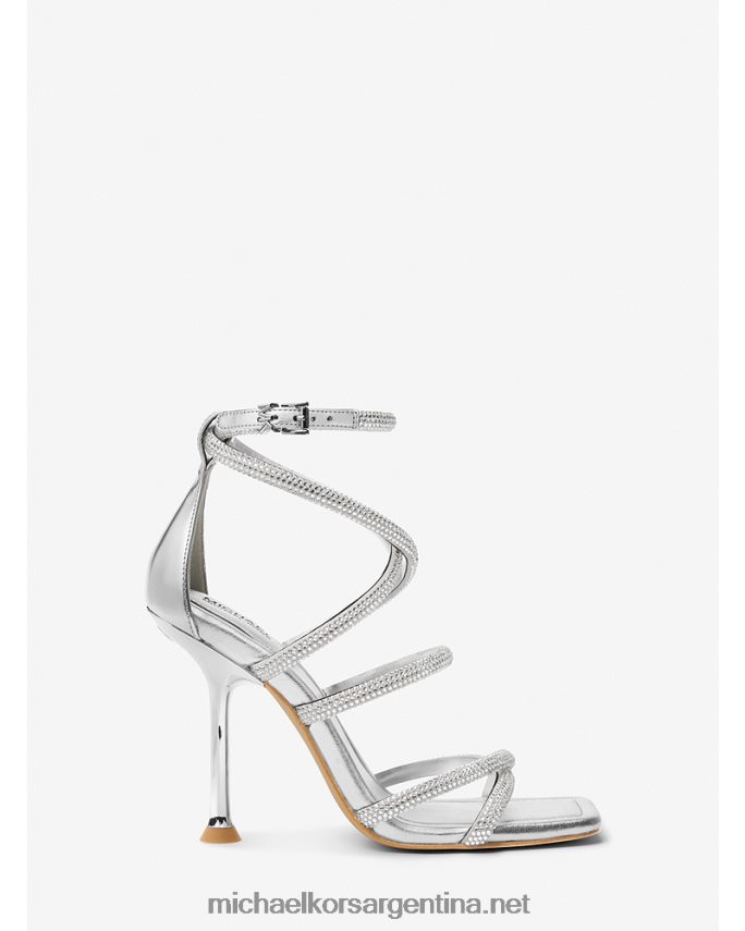 mujer plata sandalias imani de ante sintético metalizado con adornos Michael Kors T46HB01865