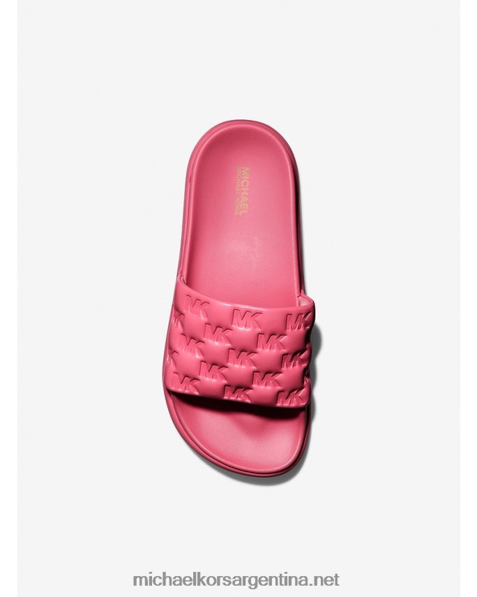 mujer rojo rubí sandalias finnie de piel sintética en relieve Michael Kors T46HB01956