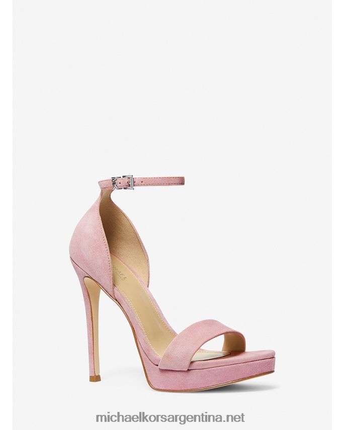mujer rosa real sandalia jordyn de ante con plataforma Michael Kors T46HB02031