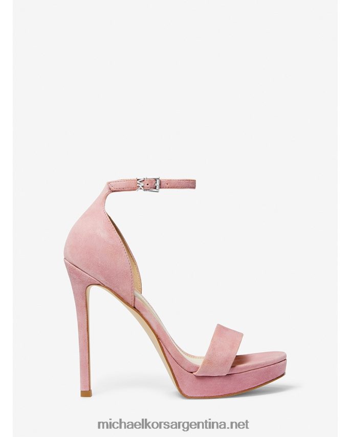 mujer rosa real sandalia jordyn de ante con plataforma Michael Kors T46HB02031