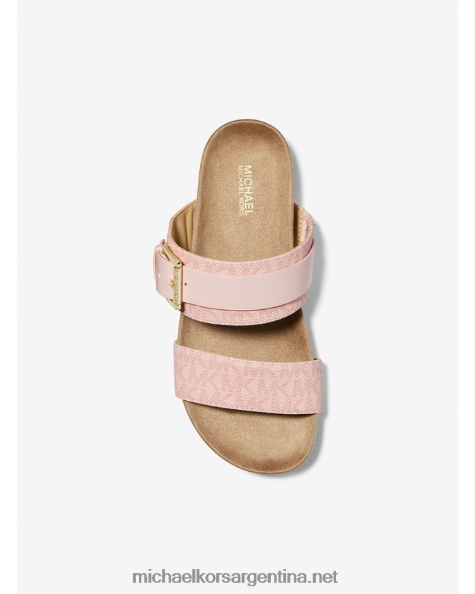 mujer rubor en polvo sandalia mylah con logo y piel Michael Kors T46HB02073