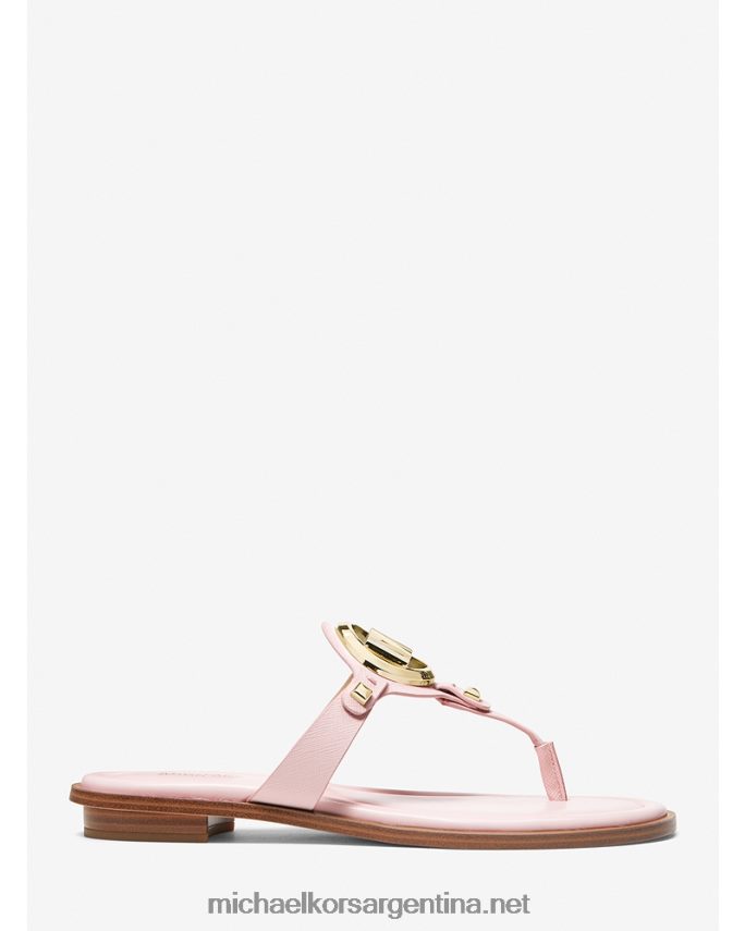 mujer rubor en polvo sandalias aubrey de piel sintética con correa en T Michael Kors T46HB01999